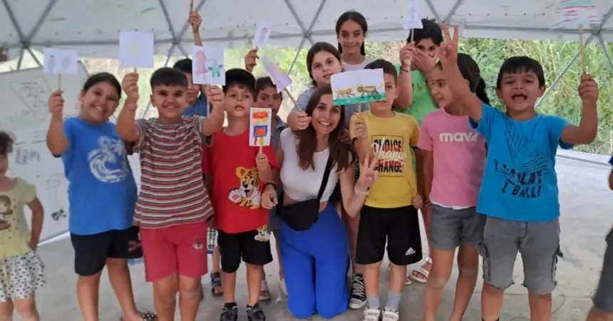 Children at the turkish Servas Peace School