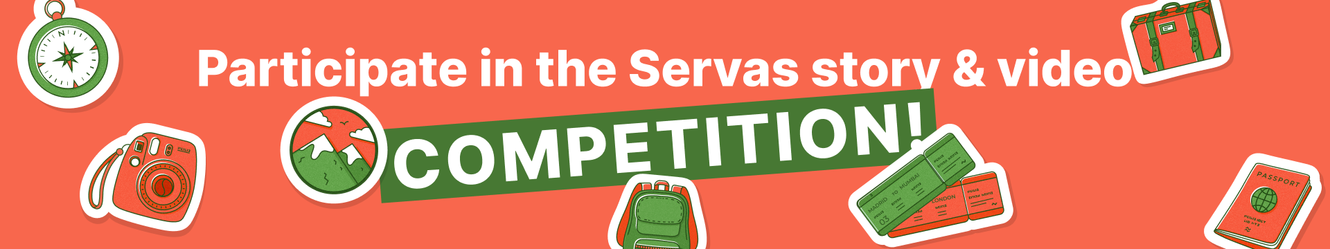 Banner for Servas Story & Video Competition